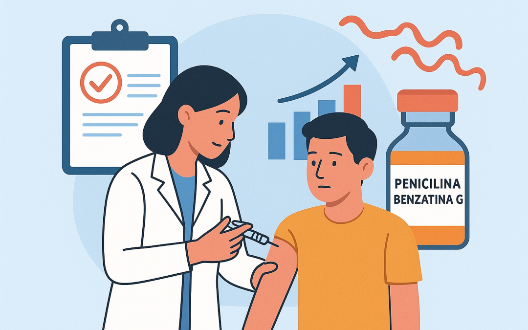 Una única dosis de antibiótico resulta tan eficaz como tres en el tratamiento de la sífilis temprana